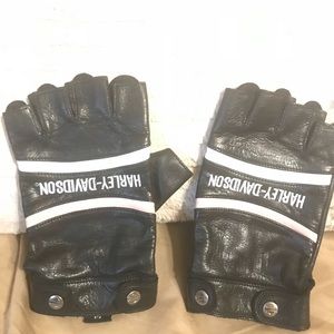 Woman Harley Davidson Fingerless Riding Gloves